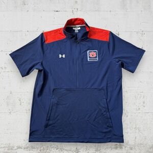 Auburn‎ Tigers Team Issued Under Armour 1/2 Zip Pullover Storm S/S L Sammy Cohen
